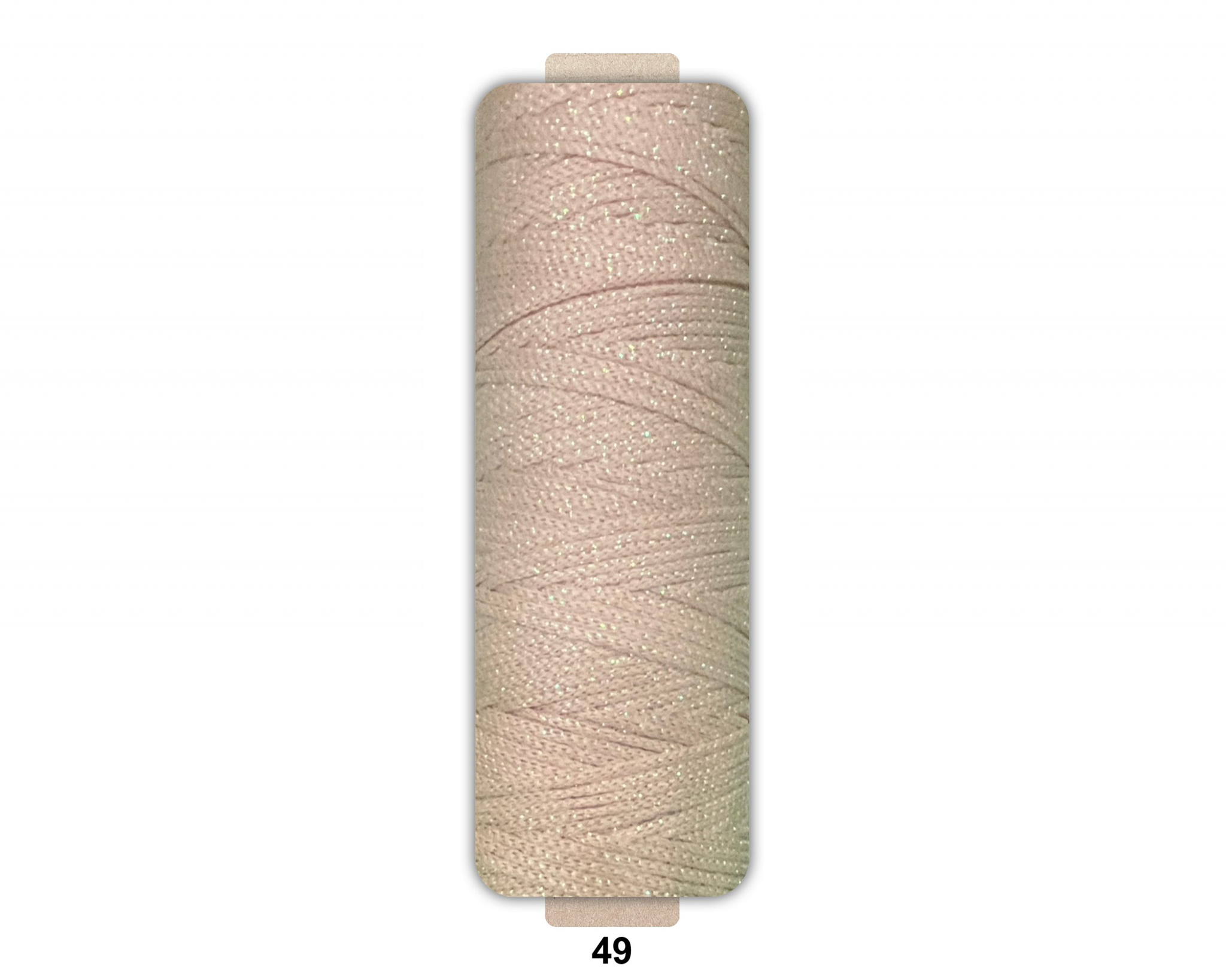 Sợi dệt ống kim tuyến tròn 2mm 125g | Tada Craft