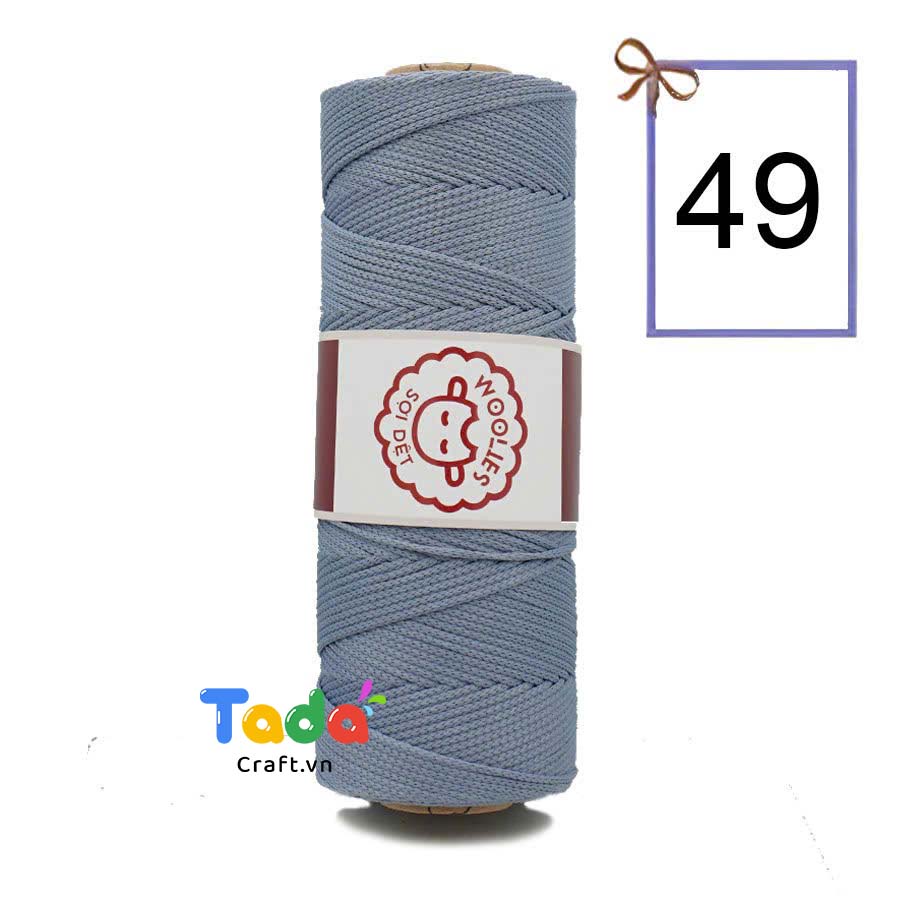 Sợi dệt trơn con cừu Woolies 2mm | Tada Craft