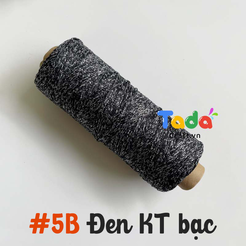 Sợi dệt ống kim tuyến tròn 2mm 125g | Tada Craft