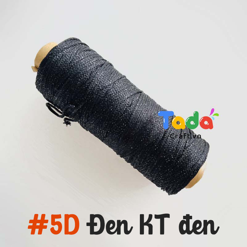 Sợi dệt ống kim tuyến tròn 2mm 125g | Tada Craft