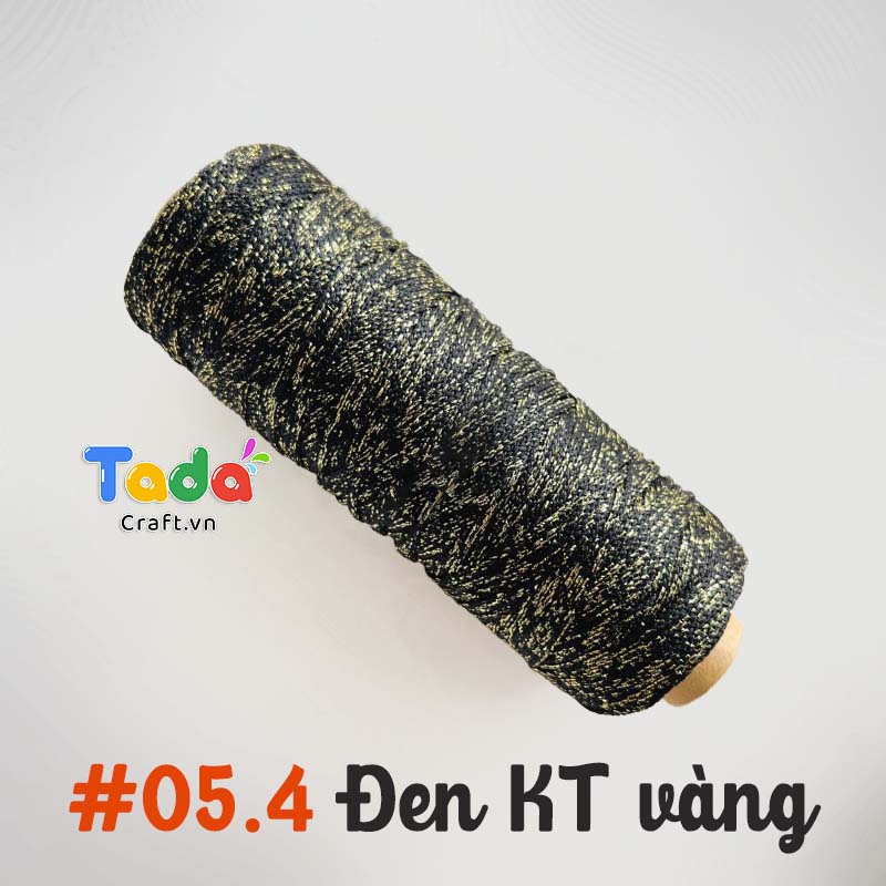 Sợi dệt ống kim tuyến tròn 2mm 125g | Tada Craft