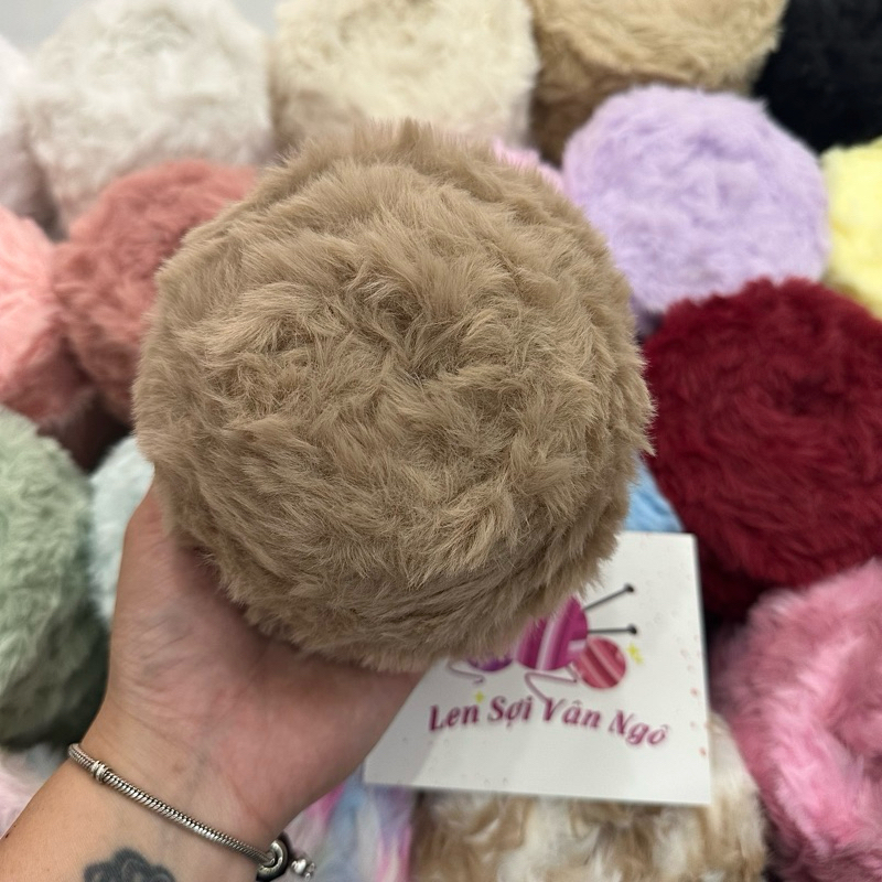 Len lông thỏ loang 100g | Tada Craft