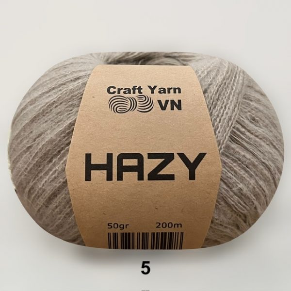 Len Hazy trơn 50g Craft Yarn | Tada Craft