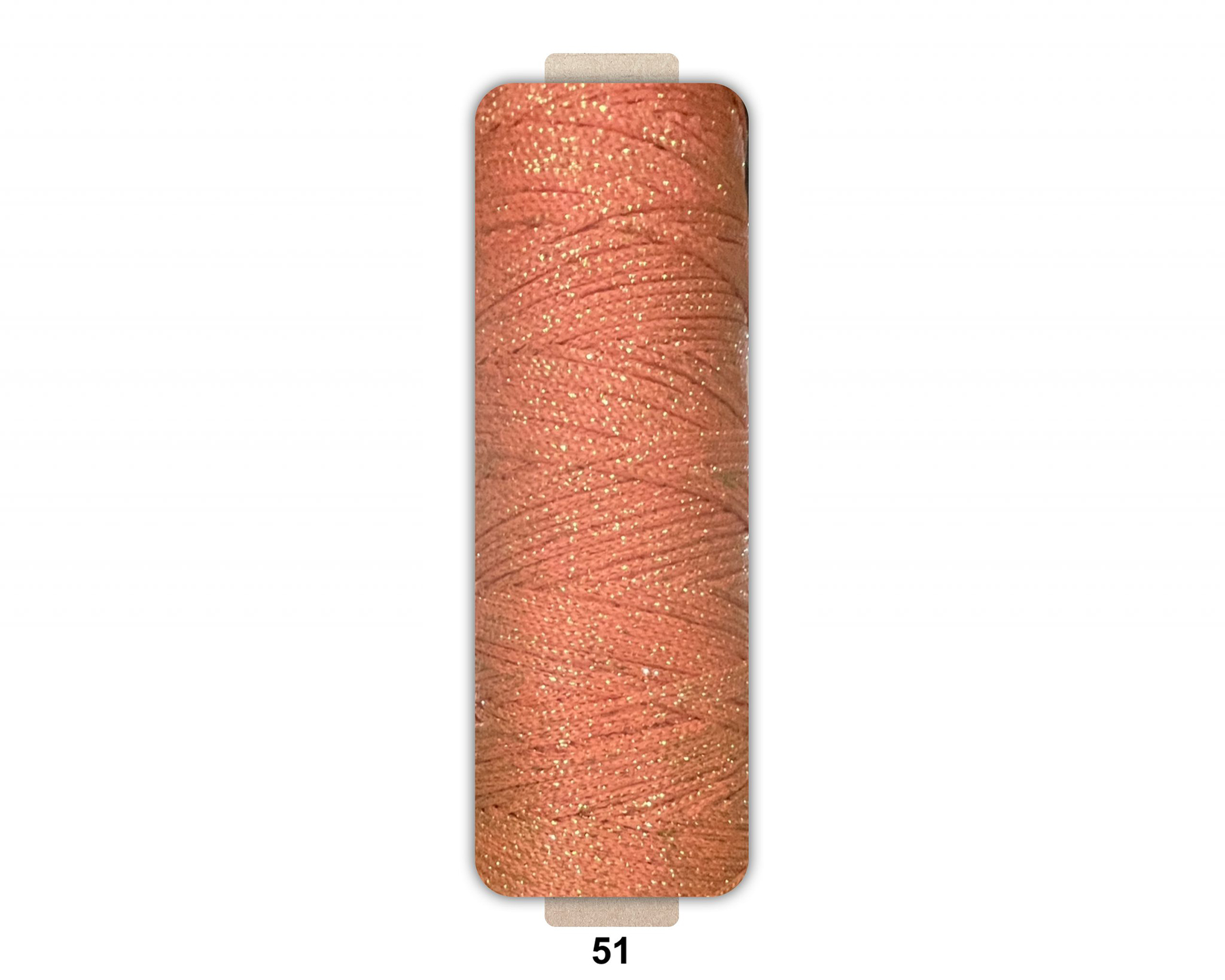 Sợi dệt ống kim tuyến tròn 2mm 125g | Tada Craft