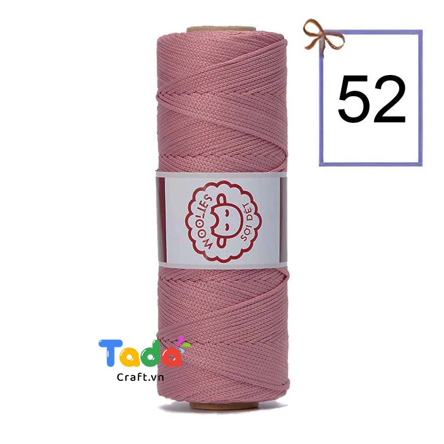 Sợi dệt trơn con cừu Woolies 2mm | Tada Craft