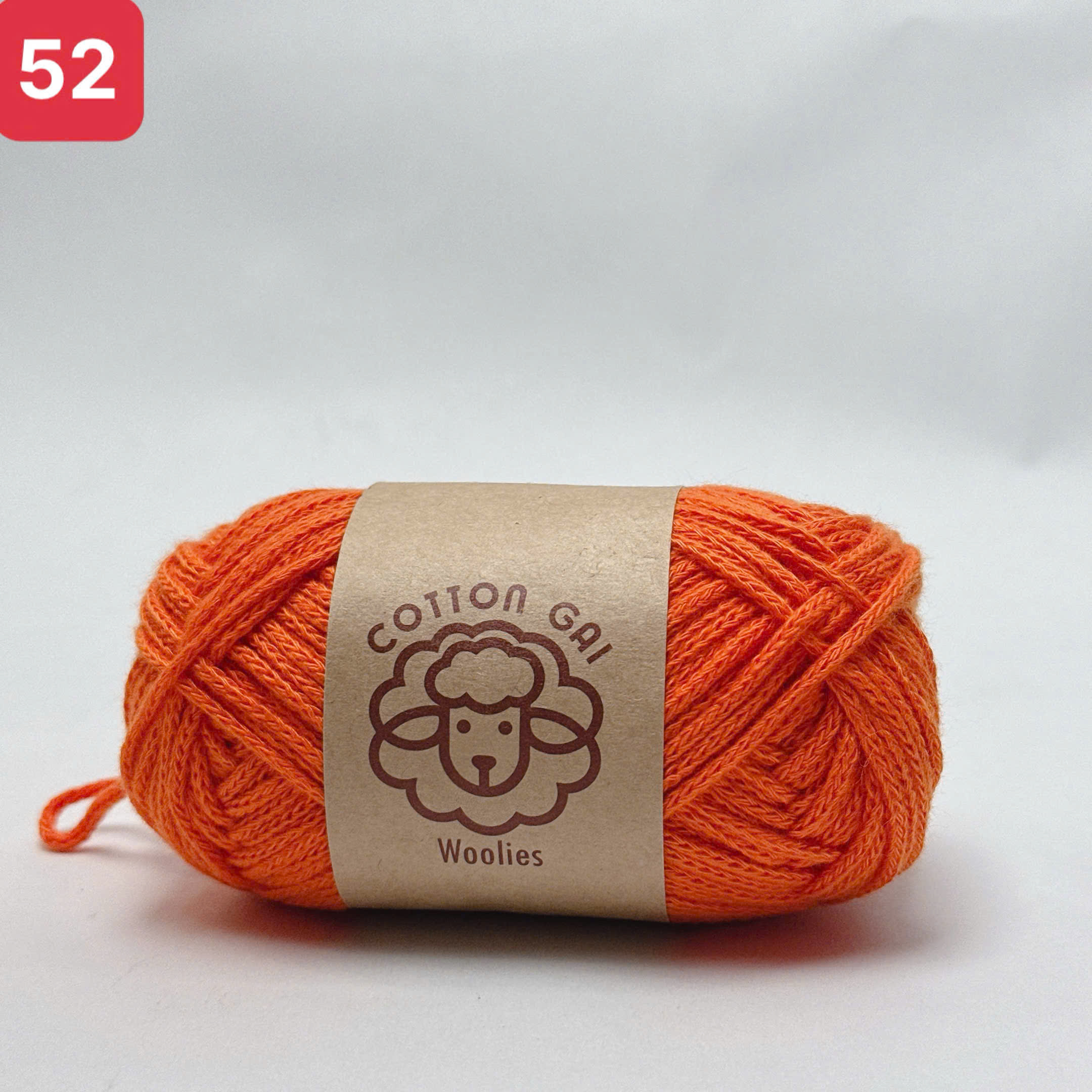 Sợi Cotton Gai 3mm Woolies 100g | Tada Craft