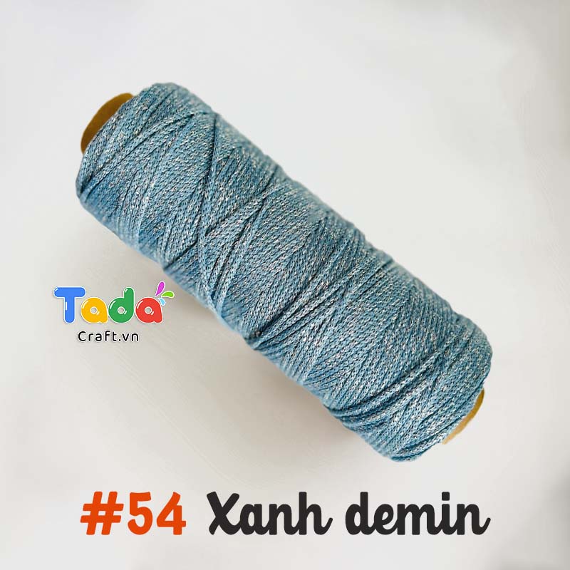 Sợi dệt ống kim tuyến tròn 2mm 125g | Tada Craft