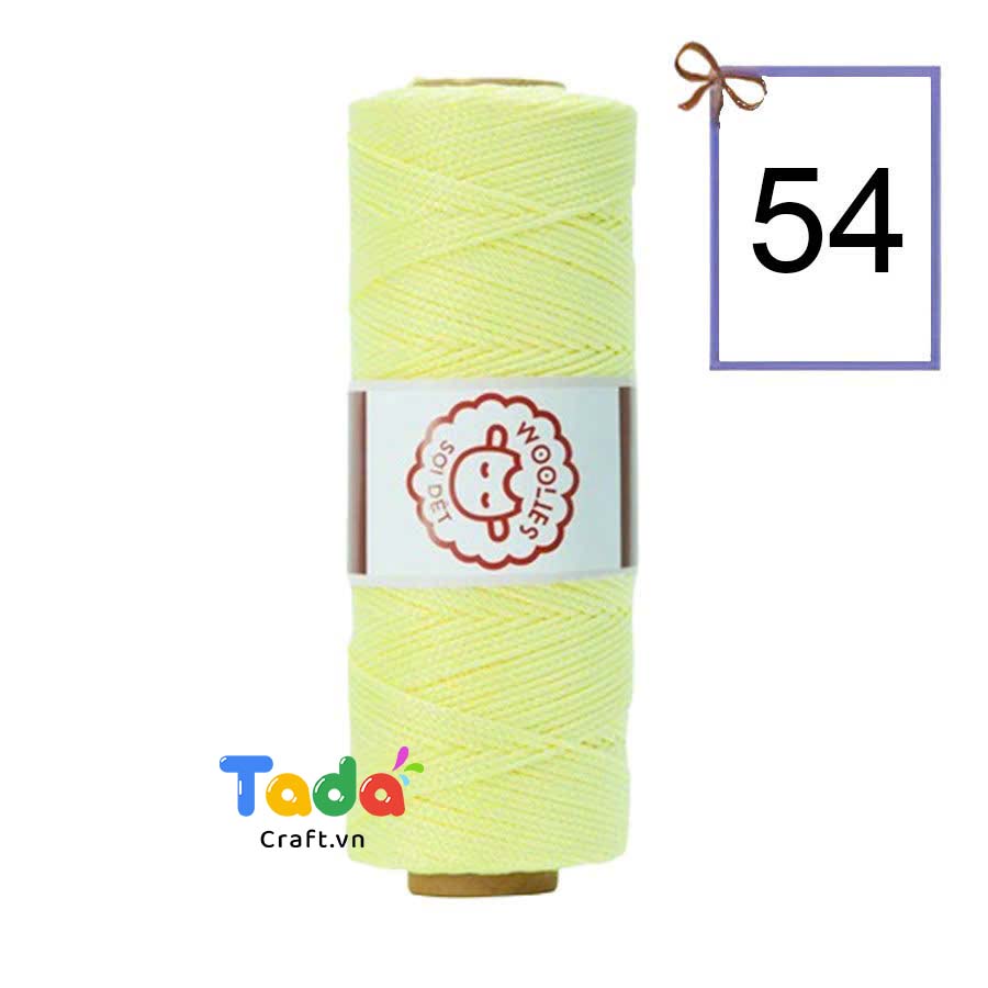 Sợi dệt trơn con cừu Woolies 2mm | Tada Craft