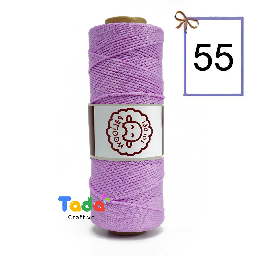 Sợi dệt trơn con cừu Woolies 2mm | Tada Craft