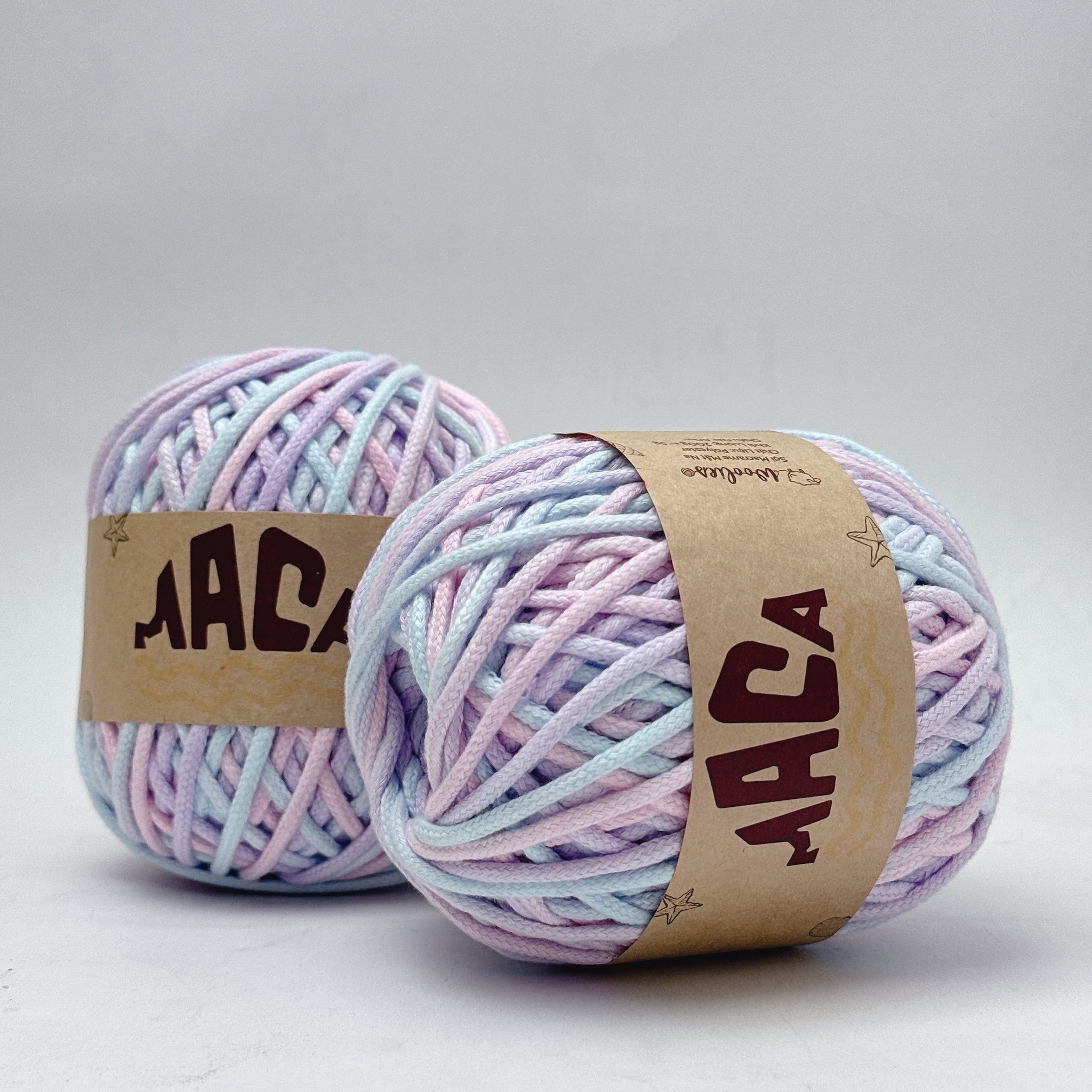 Sợi Maca trơn 3mm Woolies 200g | Tada Craft