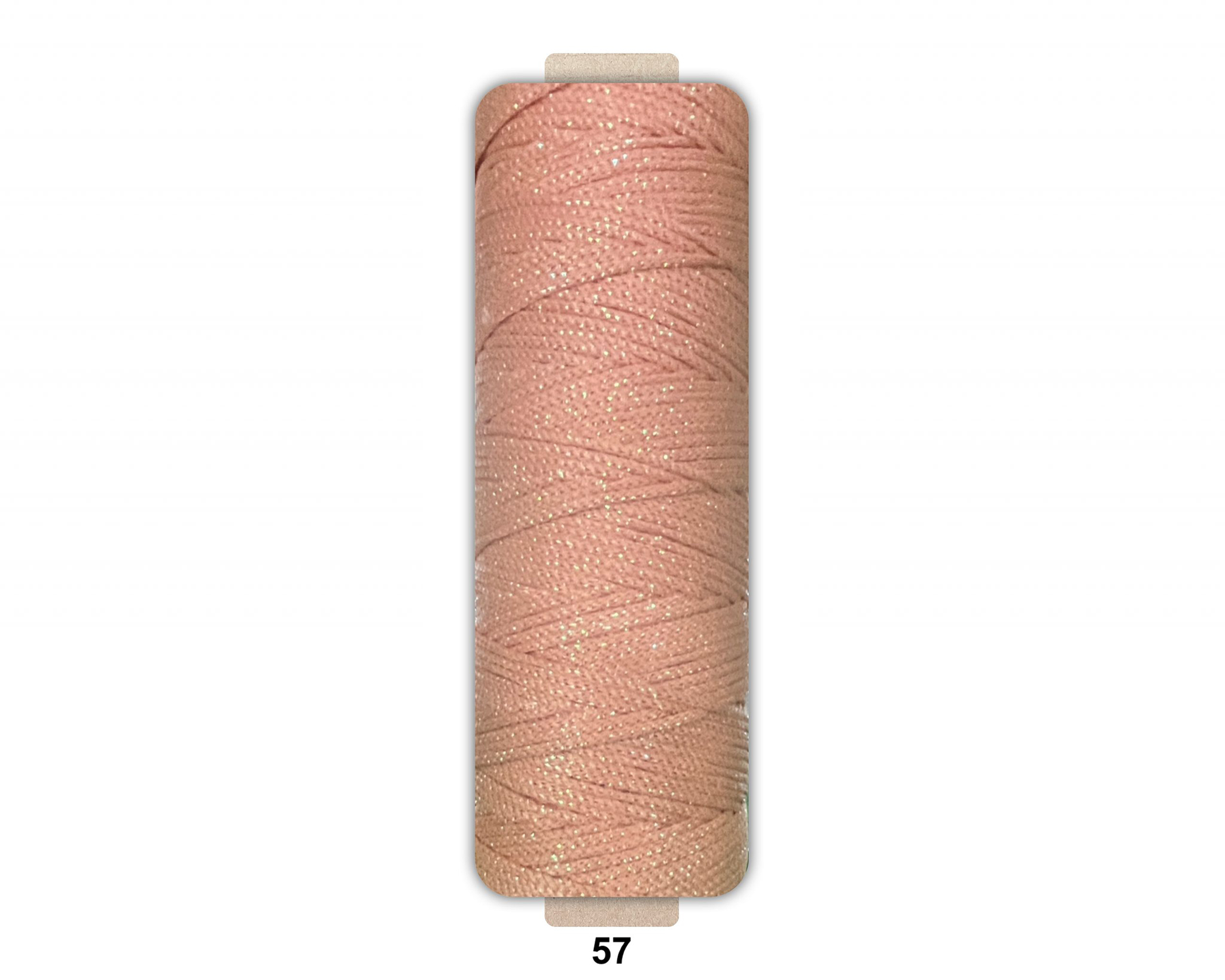 Sợi dệt ống kim tuyến tròn 2mm 125g | Tada Craft