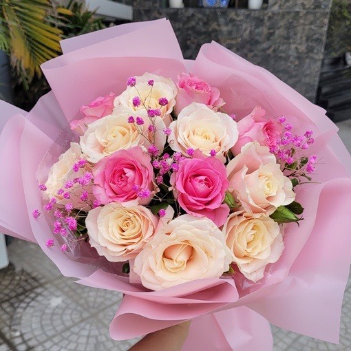 Giấy lụa, giấy vân long gói hoa (cuộn 12 mét)