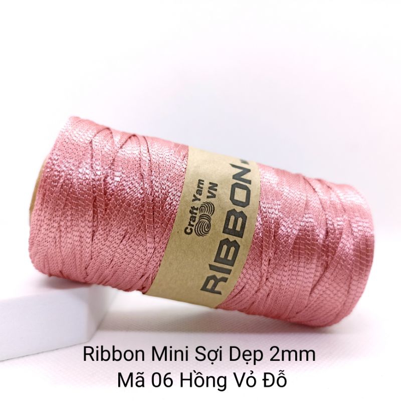 Sợi Ribbon mini 2mm Craft Yarn | Tada Craft