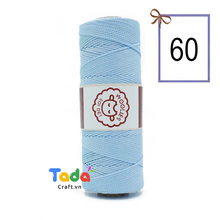 Sợi dệt trơn con cừu Woolies 2mm | Tada Craft