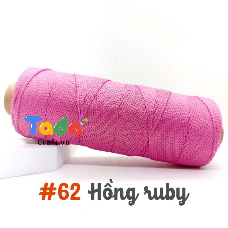 Sợi dệt trơn 2mm Craft Yarn 125g