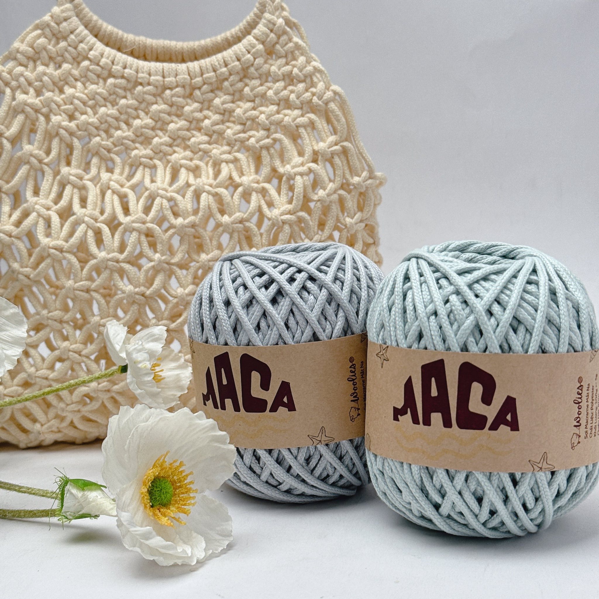 Sợi Maca loang 3mm Woolies 200g | Tada Craft
