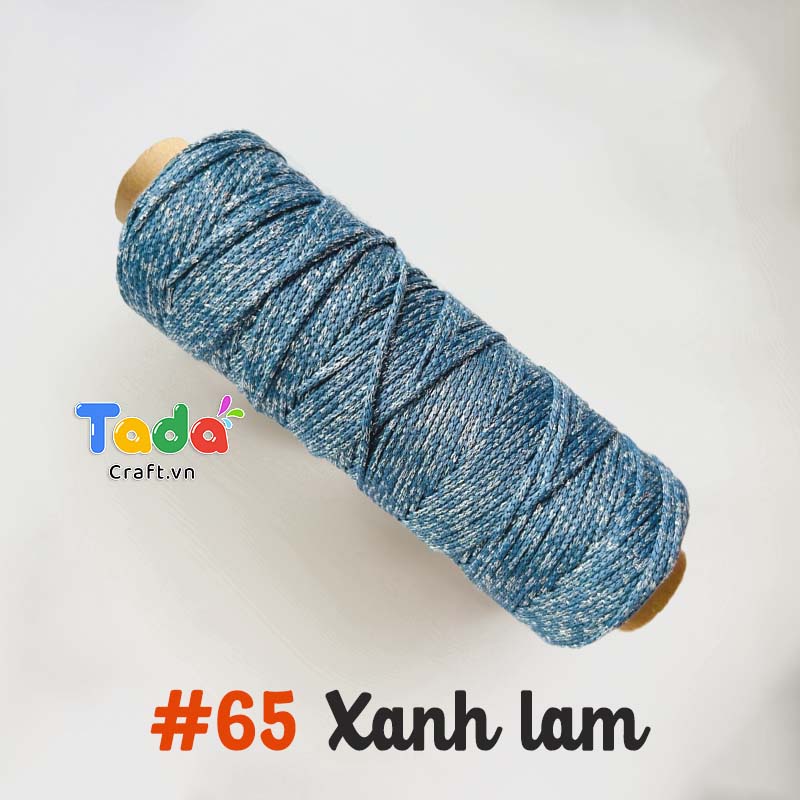 Sợi dệt ống kim tuyến tròn 2mm 125g | Tada Craft