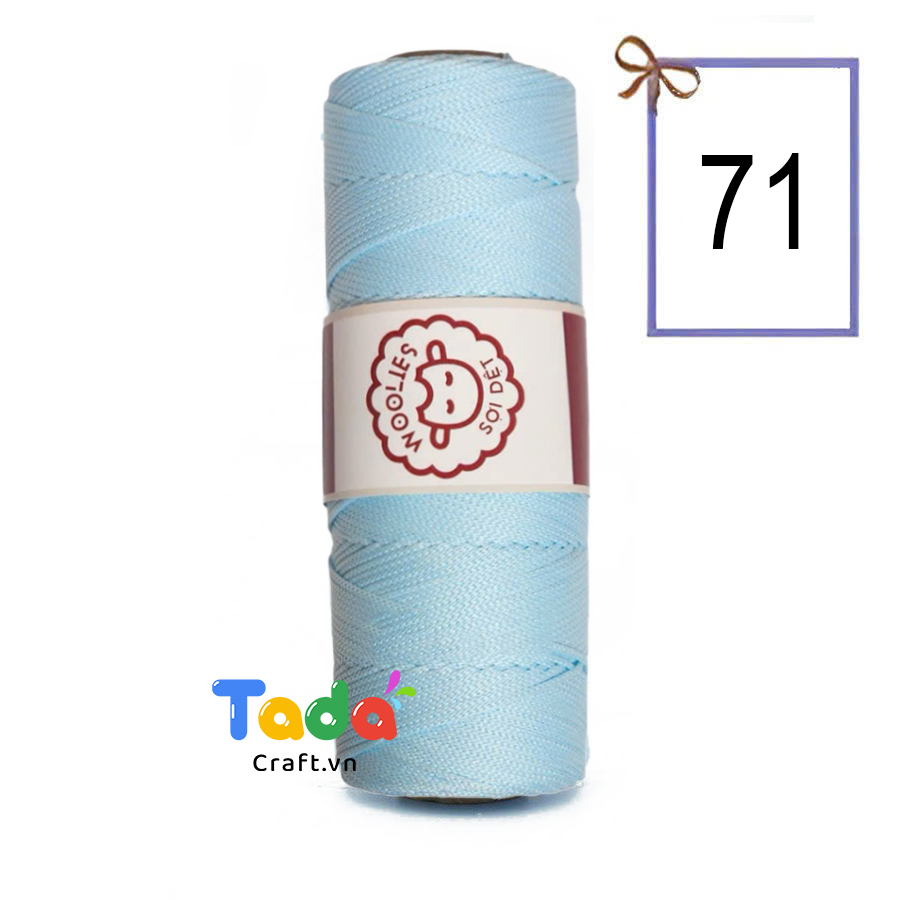 Sợi dệt trơn con cừu Woolies 2mm | Tada Craft