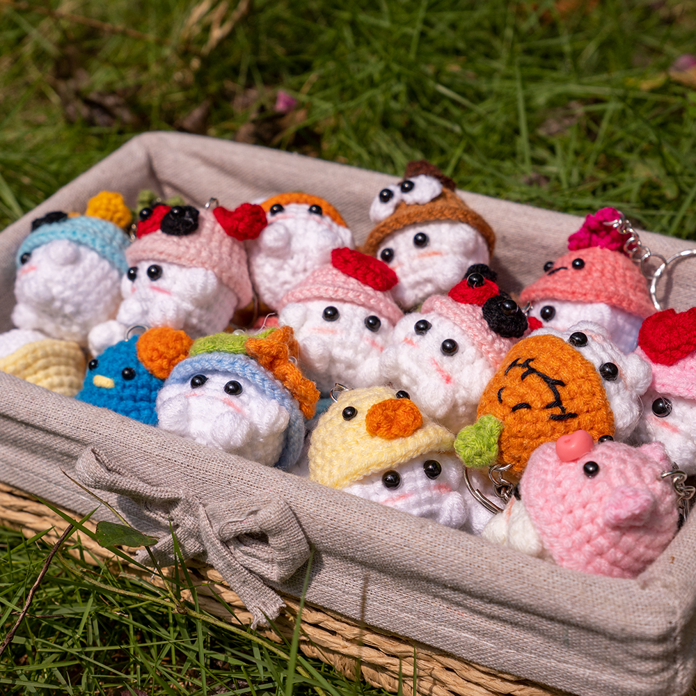 Móc khóa bé nấm handmade
