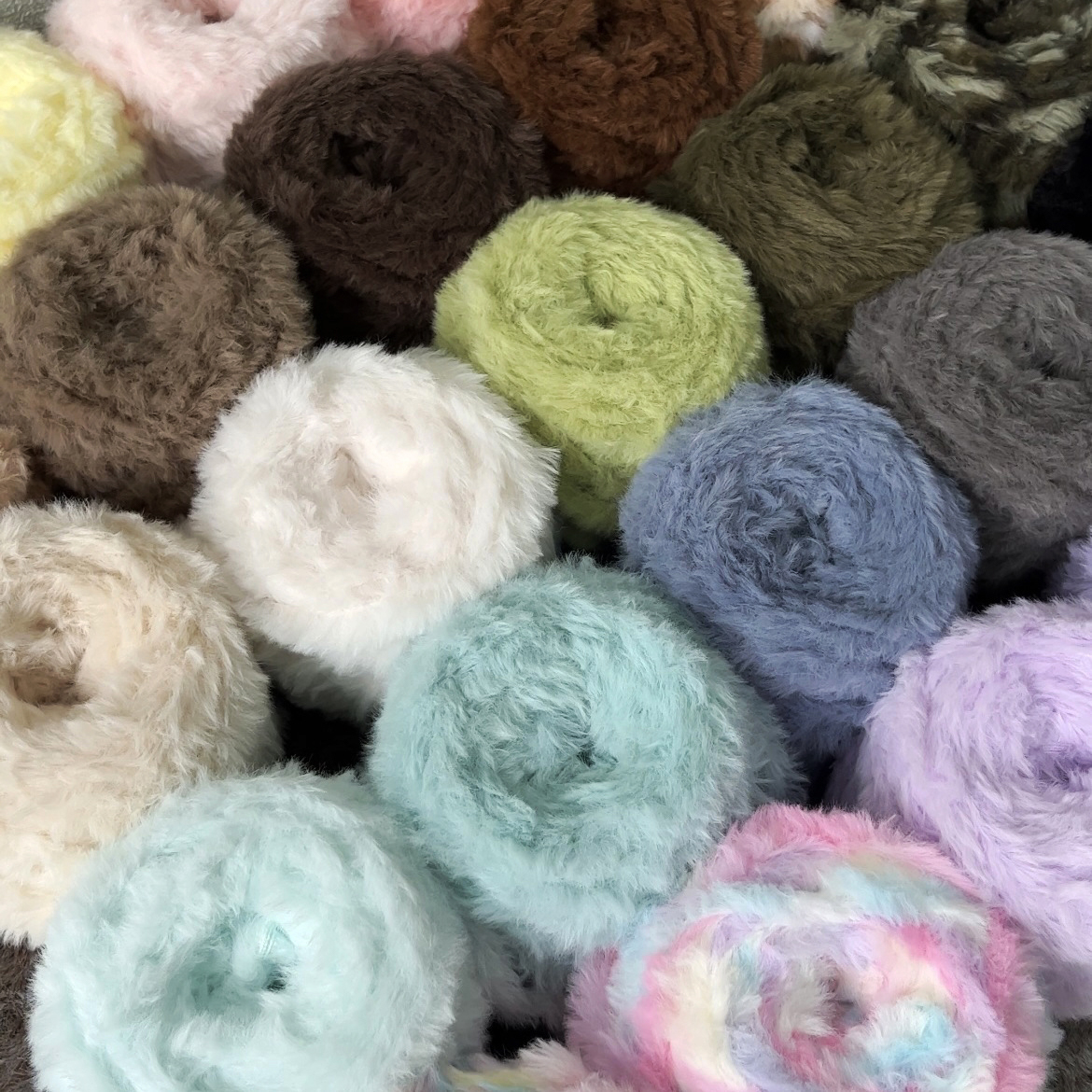 Len lông thỏ loang 100g | Tada Craft