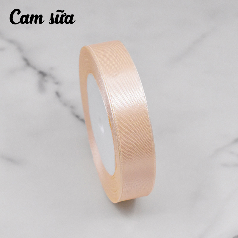 Cuộn ruy băng lụa trơn (bản 2cm)