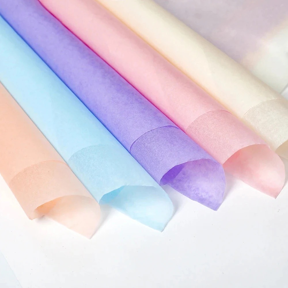 Giấy lụa, giấy vân long gói hoa (cuộn 12 mét)