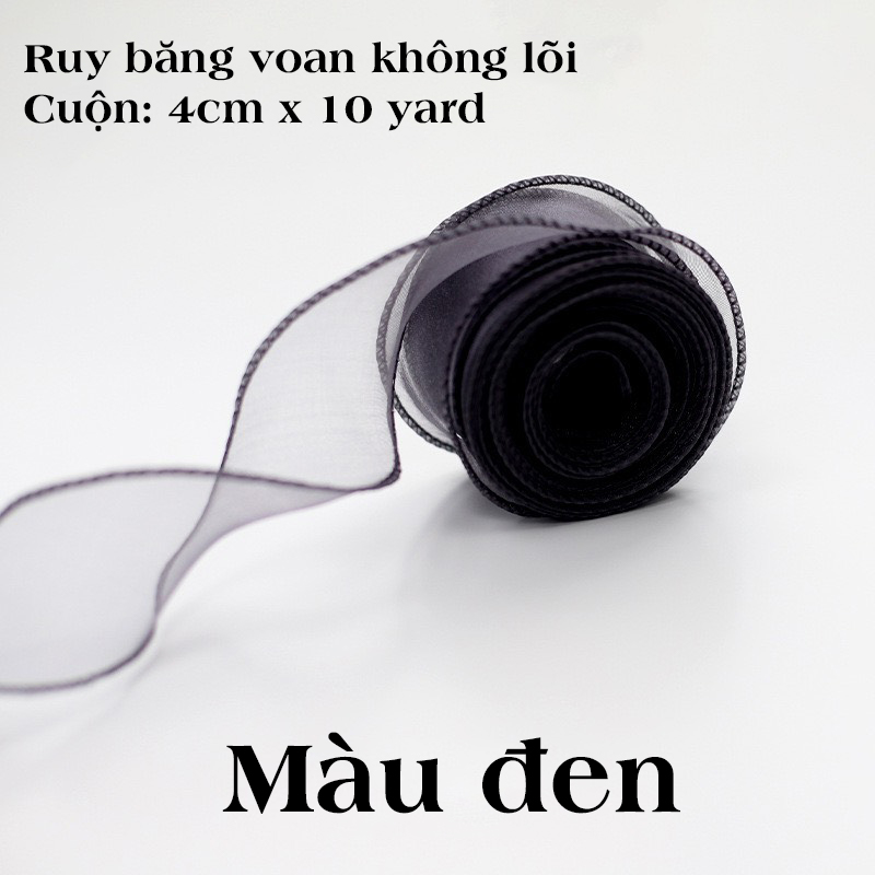 Cuộn ruy băng voan không lõi dài 5m | Tada Craft