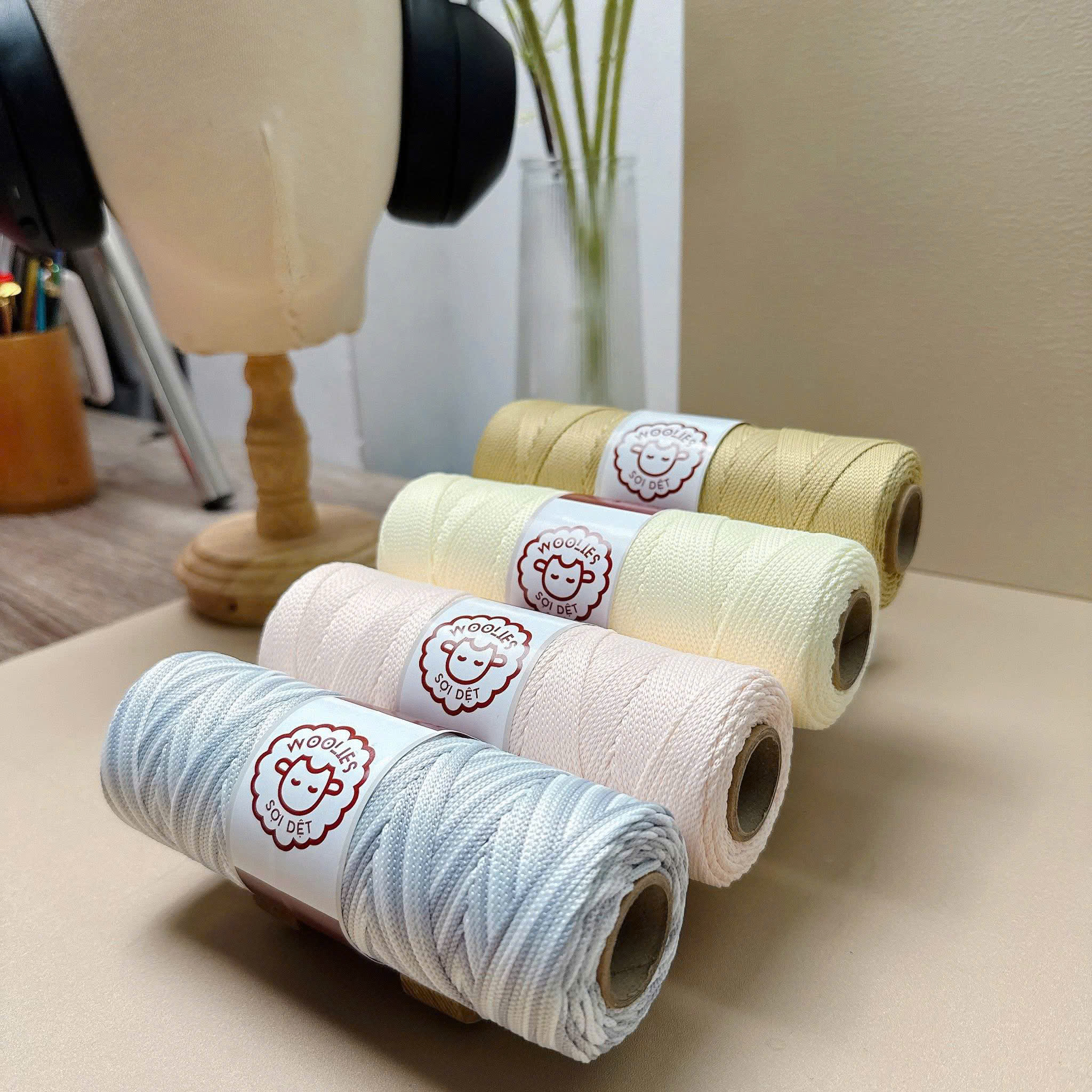 Sợi dệt loang Woolies 2mm | Tada Craft