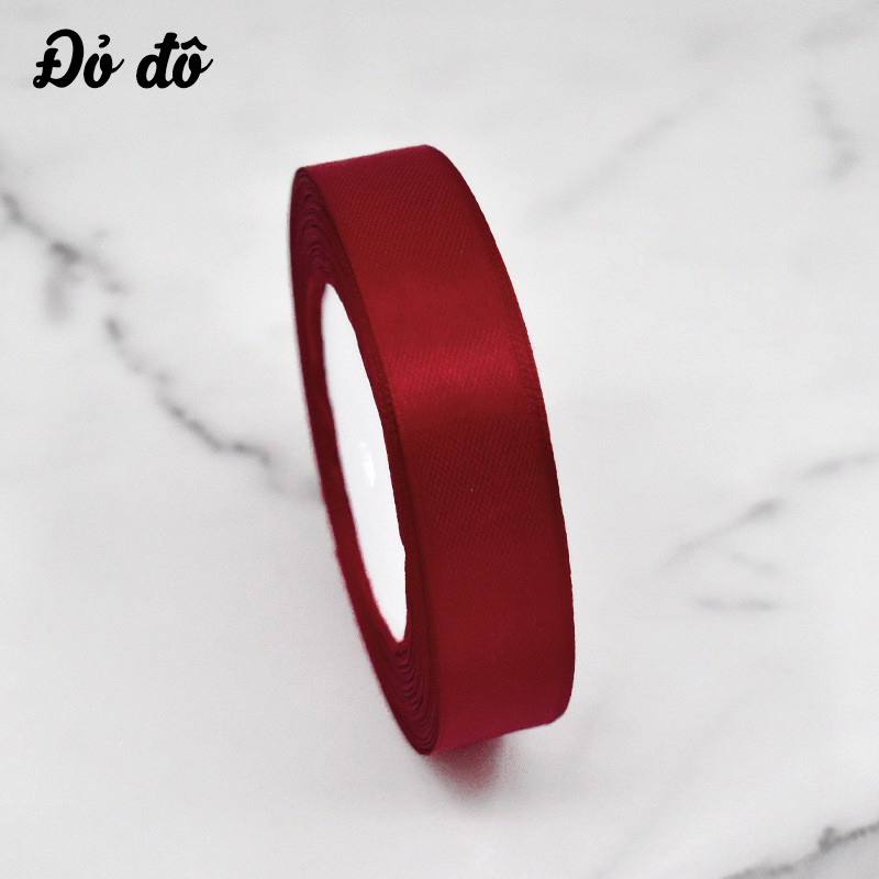 Cuộn ruy băng lụa trơn (bản 2cm)