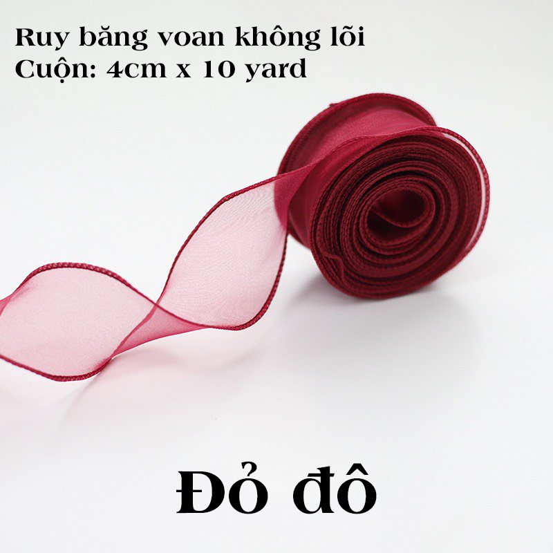 Cuộn ruy băng voan không lõi dài 5m | Tada Craft