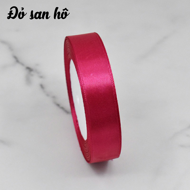Cuộn ruy băng lụa trơn (bản 2cm)