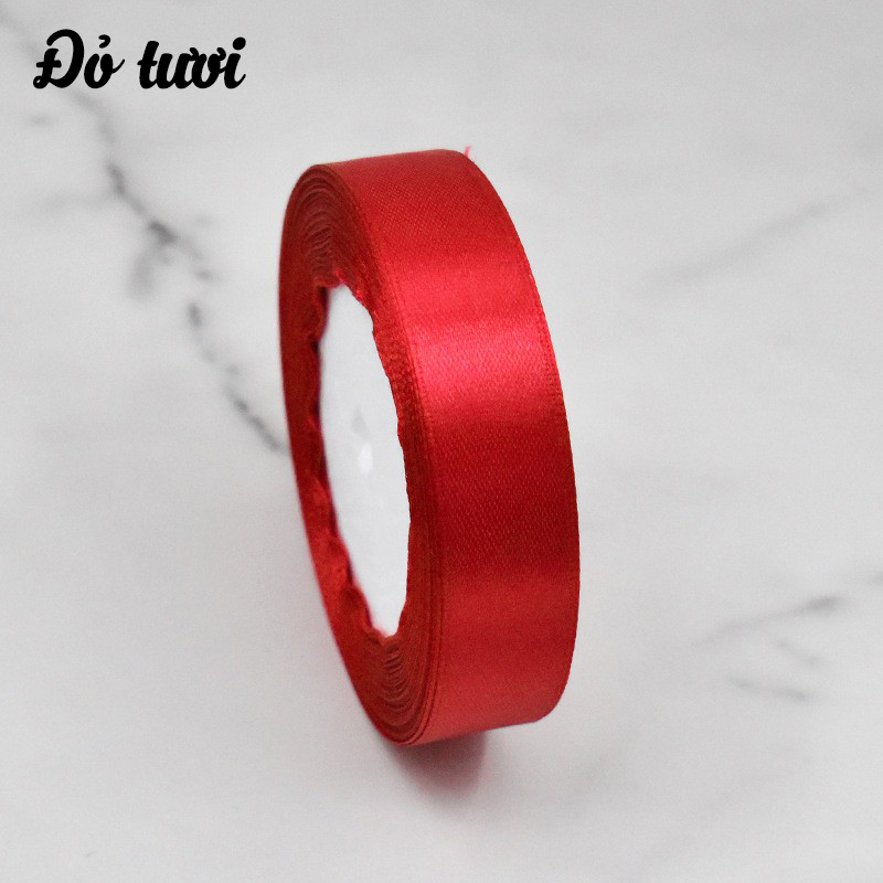 Cuộn ruy băng lụa trơn (bản 2cm)