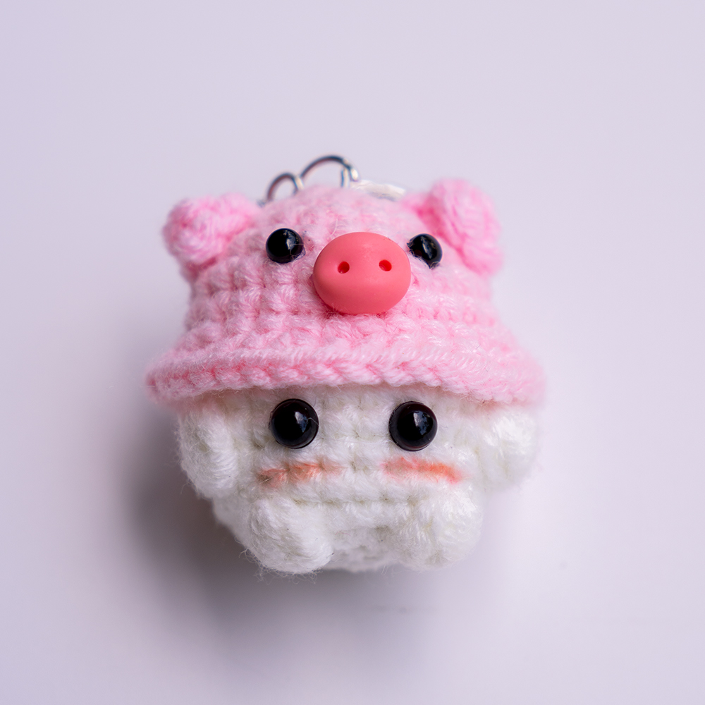 Móc khóa bé nấm handmade