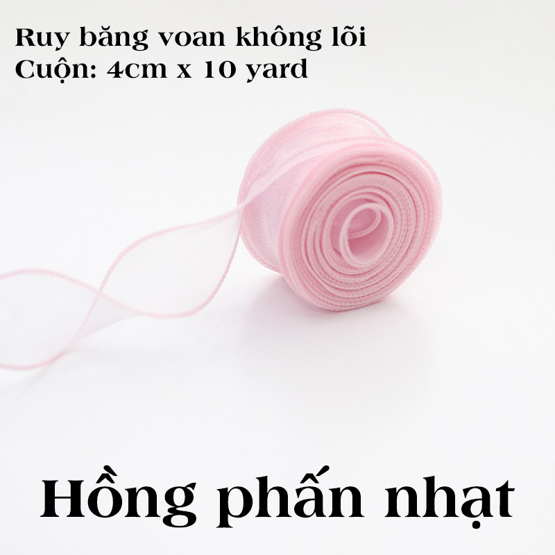 Cuộn ruy băng voan không lõi dài 5m | Tada Craft