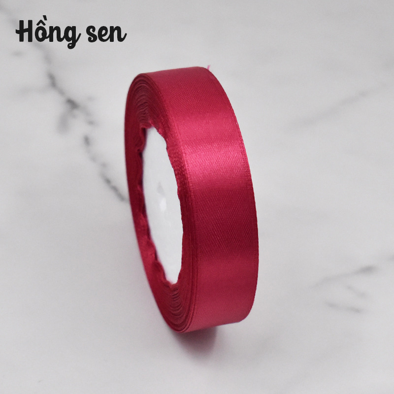 Cuộn ruy băng lụa trơn (bản 2cm)