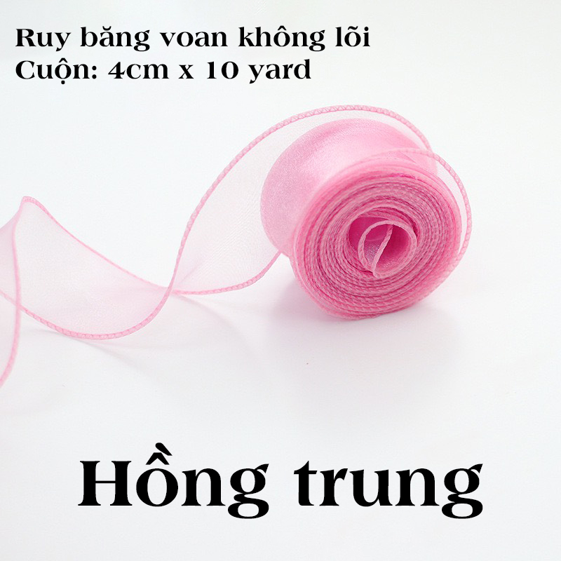 Cuộn ruy băng voan không lõi dài 5m | Tada Craft