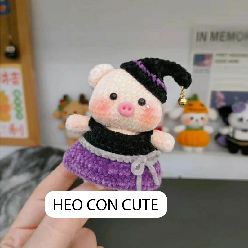 (Set 5 cái) Mũi heo dán thú bông handmade | Tada Craft