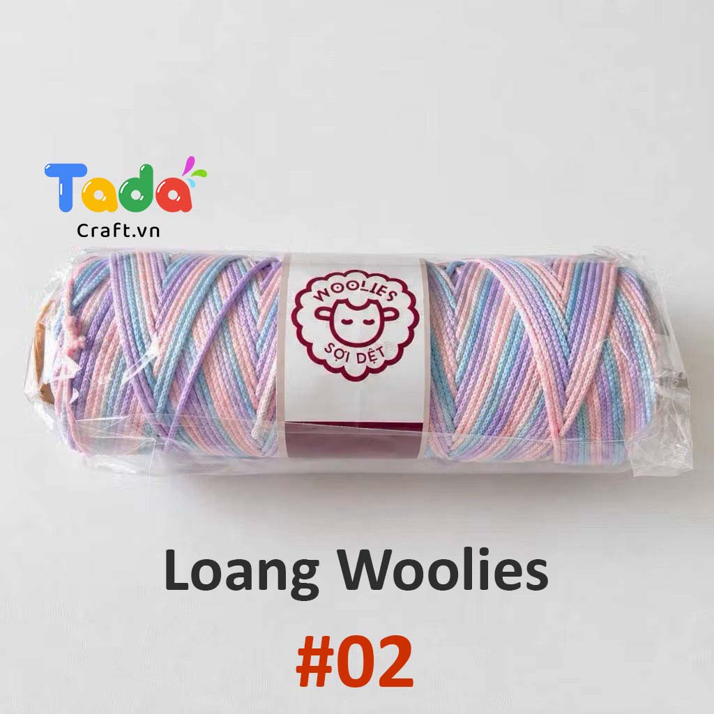 Sợi dệt loang Woolies 2mm | Tada Craft