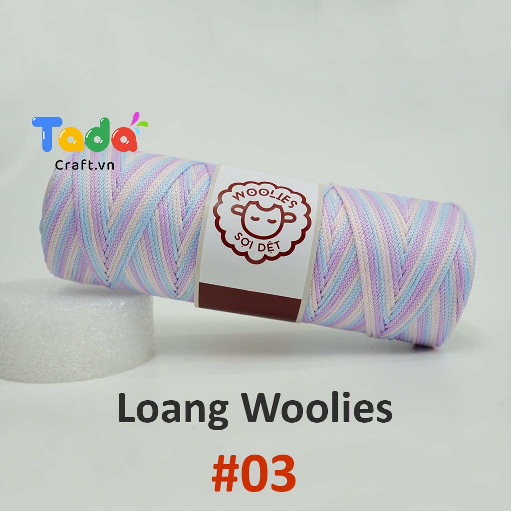 Sợi dệt loang Woolies 2mm | Tada Craft