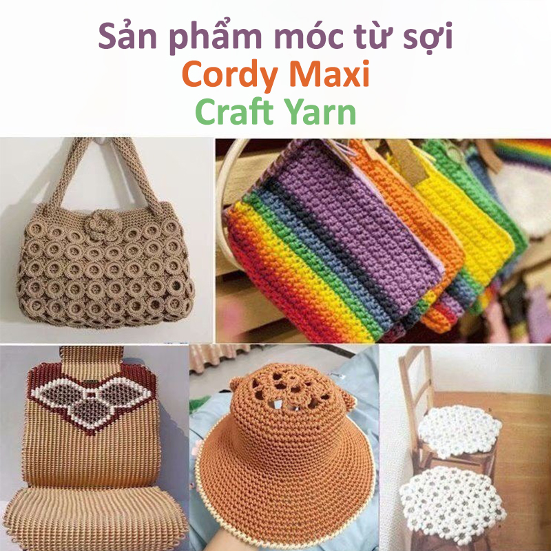 Sợi Cordy Maxi 3.5mm Craft Yarn 330g | Tada Craft