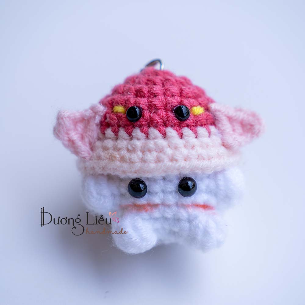 Móc khóa bé nấm handmade