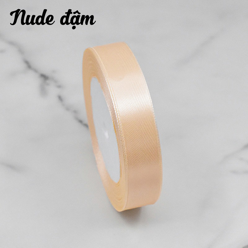 Cuộn ruy băng lụa trơn (bản 2cm)