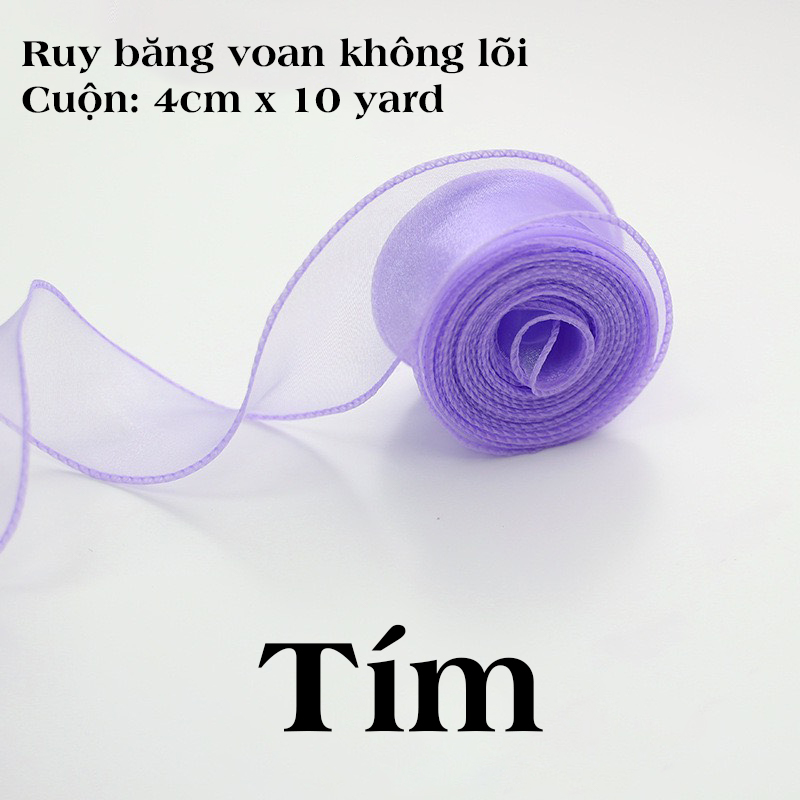 Cuộn ruy băng voan không lõi dài 5m | Tada Craft