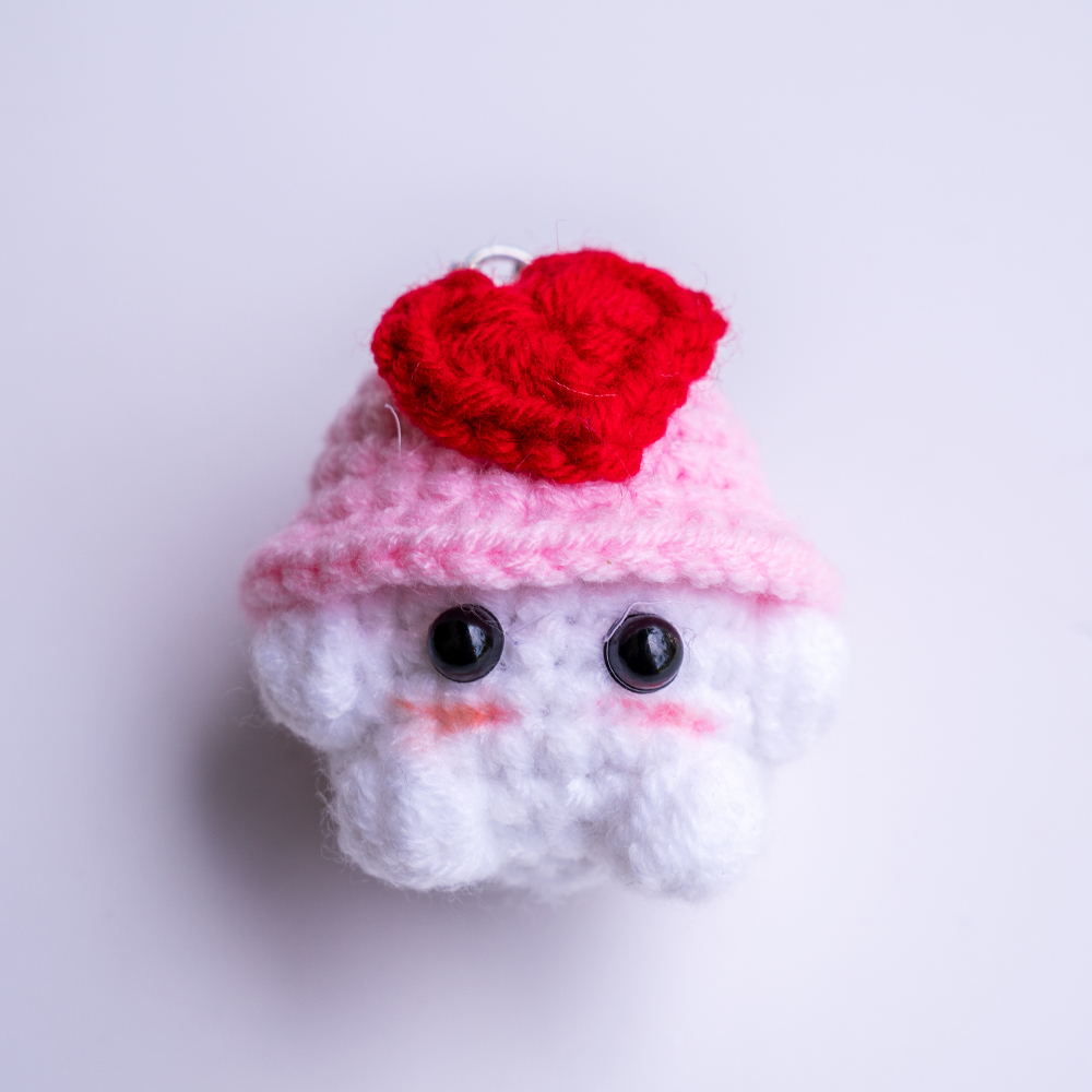 Móc khóa bé nấm handmade