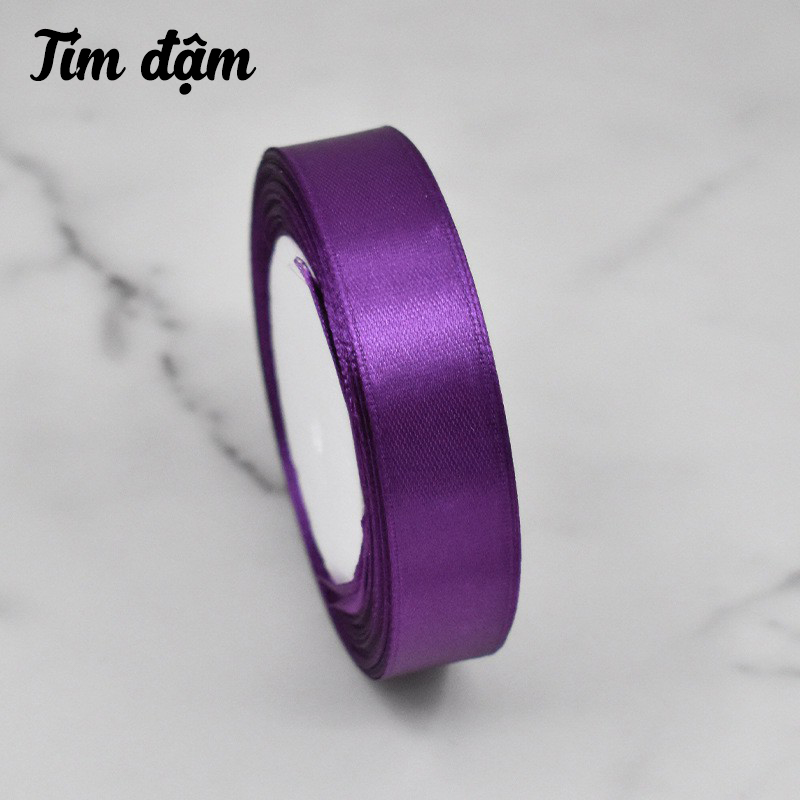 Cuộn ruy băng lụa trơn (bản 2cm)