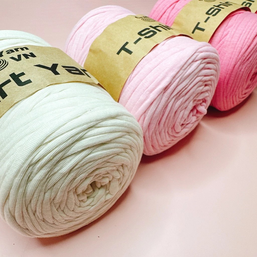 Sợi vải T Shirt Yarn (Vải Polyester) cuộn 250g | Tada Craft