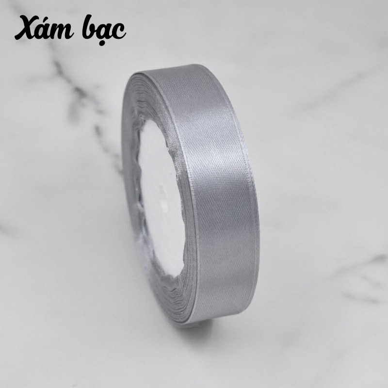Cuộn ruy băng lụa trơn (bản 2cm)