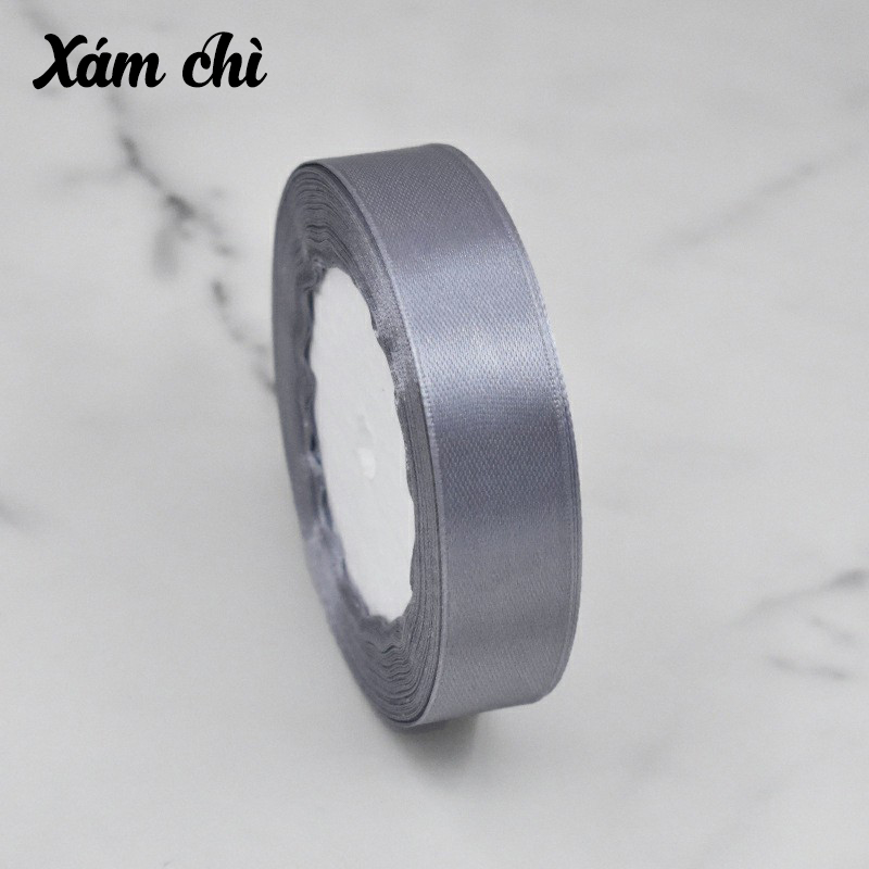 Cuộn ruy băng lụa trơn (bản 2cm)