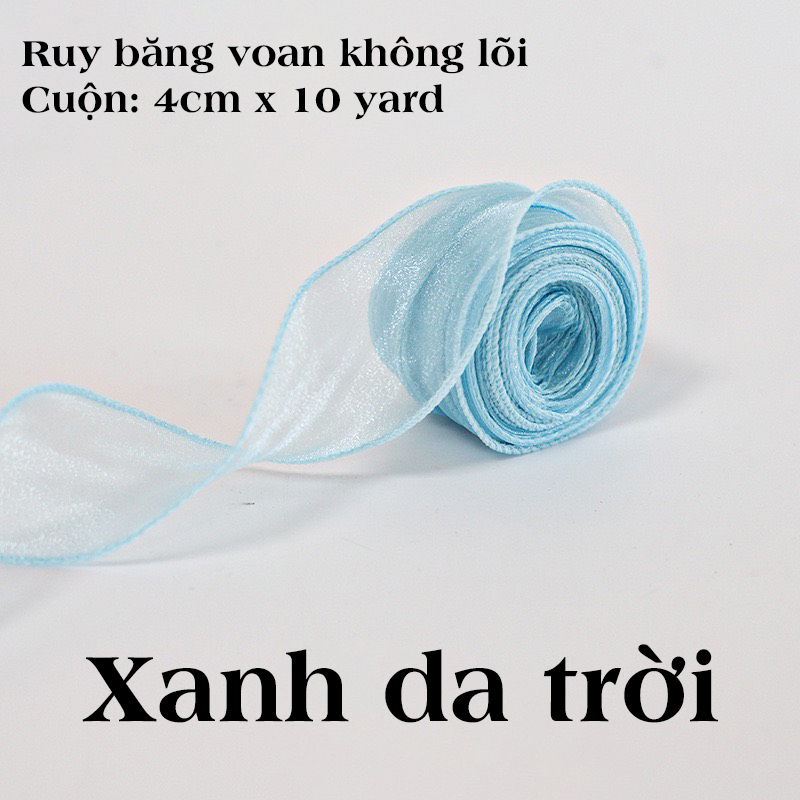 Cuộn ruy băng voan không lõi dài 5m | Tada Craft