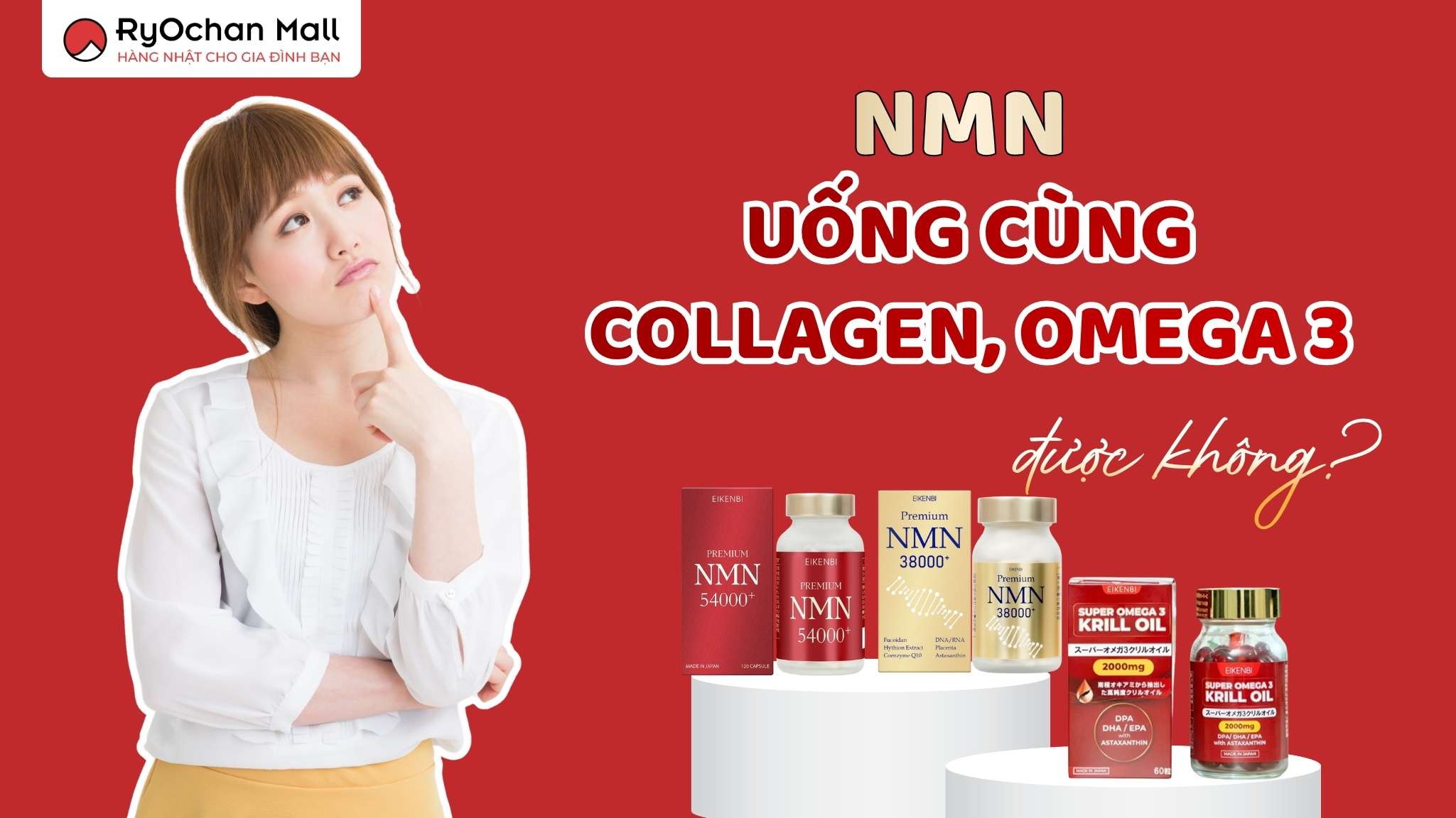 NMN Có Uống Cùng Collagen, Omega 3 Được Không? Hướng Dẫn Cách Kết Hợp